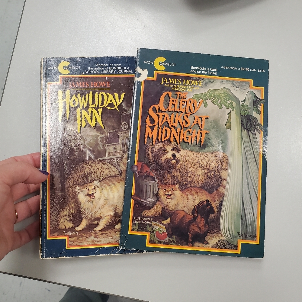James Howe Lot of 2 Howliday Inn Celery Stalks at Midnight. 1st Ed. Signed